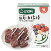 宝宝馋了山楂棒儿童零食棒棒糖型原果制作水果条无添加香精独立包装蓝莓味