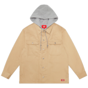 dickiesDickies夹克 假两件连帽工装外套 男士季多袋休闲上衣 易穿搭9554 黑色 L