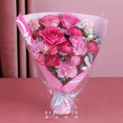 88VIP：REFLOWER 花点时间 魅力万千 树莓粉花束 (预计3月6日收花)