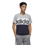 adidas 圆领套头舒适休闲透气 男款休闲短袖运动T恤