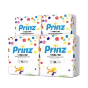 王子婴儿prinz拉拉裤小枫铃成长裤XL72片(12-17kg)婴儿尿不湿干爽超薄透气