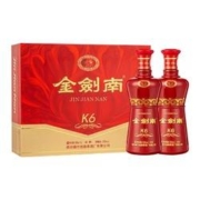 剑南春 金剑南 K6 52%vol 浓香型白酒 500ml*2瓶 礼盒装