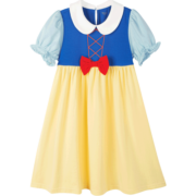巴拉巴拉儿童睡裙女童夏季家居服中大童小童公主配色甜美可爱 蓝黄色调00383 130cm
