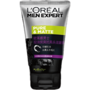 京喜特价App、概率券：欧莱雅（LOREAL） 男士 炭爽抗黑头洁面膏 50ml