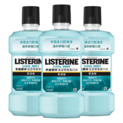 LISTERINE 李施德林 基础护理系列 冰蓝零度漱口水 500ml*3 赠同款100ml