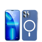 睿思派 苹果14手机壳iPhone12支持MagSafe磁吸ip11硅胶壳13promax镜头全包 典雅白【支持Magsafe磁吸无线充全包防摔 iPhone13