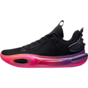 李宁（LI-NING）男鞋篮球鞋2023春季新款全城11兔年男子篮球比赛鞋 黑色/荧光洋红-6 42