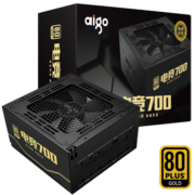 爱国者（aigo）额定700W 电竞700全模组电脑电源（透明镀锡全模组线/全电压金牌/温控风扇）