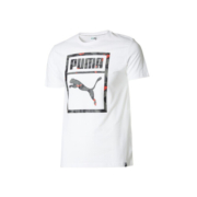 彪马（PUMA） 短袖T恤男夏季纯棉休闲圆领时尚潮流运动T恤衫 LOGO BOX 576437 白 02 XL(185/104A)