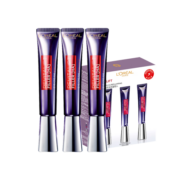 欧莱雅（LOREAL）紫熨斗全脸眼霜套盒 30ml*3支装 眼部精华 提拉紧致 进口超市