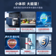 海尔（Haier）自然湃家用净水器1000G 厨下RO反渗透过滤直饮水纯水机 双出水无双酚A HRO10H88-2U1