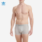 adidas/阿迪达斯男士环保舒适弹力轻薄透气平角内裤四角短裤2条装