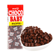 明治ChocoBaby牛奶味巧克力豆32g 日本进口儿童零食生日礼物送女友