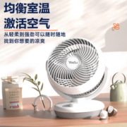 90°仰角吹风！YADU 亚都 空气循环扇 旋钮摇头款