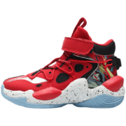 LI-NING 李宁 童鞋 高帮篮球鞋  YKNR034-9 朱砂红/黑色