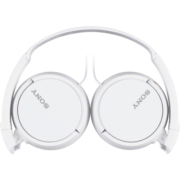 索尼（SONY） MDR-ZX110AP 耳机头戴式重低音手机电脑游戏有线耳机学生上网课学习办公耳麦 白色