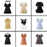 LEDIN 乐町 女士甜美连衣裙 CWFAB2239