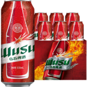 京喜APP、概率券：乌苏啤酒（wusu）大红乌苏啤酒整箱 500ml*6罐