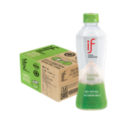 if 100%天然椰子水泰国进口NFC含电解质健身果汁饮料350ml*12瓶整箱