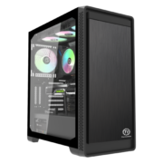 Tt（Thermaltake）启航者S5 PLUS 黑色 机箱水冷电脑主机（支持EATX/支持360水冷排/带光驱位/游戏商务办公）