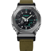 卡西欧（CASIO）G-SHOCK金属八角编织表带防水防震运动男士日韩手表GM-2100CB-3A