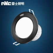 10日20点：NVC Lighting 雷士照明 骑士黑4W三段调色 开孔75-85mm