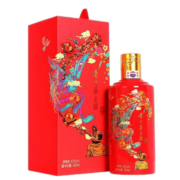 茅台（MOUTAI）贵州茅台酒 茅台飞天 酱香型白酒 43度 喜宴（中国红）500ml*单瓶