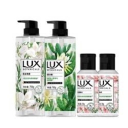 LUX 力士 植萃精油沐浴露家庭装 (小苍兰750g+仙人掌750g+樱花沐浴露50g*2)