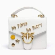 PINKO 品高 女士徽章装饰手提斜挎两用燕子包 1P22D0Y7GD