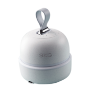 SKG 头部按摩器 头皮按摩仪 颈椎腿部全身按摩干湿两用按摩爪 送女友可礼物 BC3 石灰白