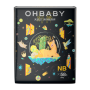 plus会员：欧贝比 OHBABY天空之门拉拉裤尿  纸尿裤NB码58片