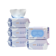 概率券:德佑 婴儿手口湿巾 宝宝湿巾80抽*5包湿纸巾