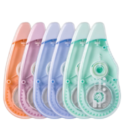 得力 修正带 12m*5mm 6个装 赠中性笔2支