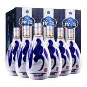 汾酒 杏花村酒53度青花20 500mL *6瓶+45度乳玻竹叶青酒475ml*1瓶