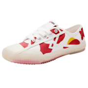 飞跃（FEIYUE）feiyue飞跃×余额宝联名锦鲤鞋遇光变色帆布鞋女鞋百搭低帮休闲鞋 0108白色 38