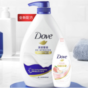 Dove 多芬 益生元保湿水润沐浴乳 （深层营润1000g+弹润水嫩300g）