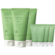 悦诗风吟（Innisfree）绿茶精萃保湿洁面乳3+4套装 补水清洁清爽不紧绷 洗面奶女男通用