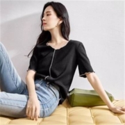限尺码：DUIBAI 对白 女式短袖T恤 CDT090B
