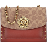 蔻驰（COACH）奢侈品Parker女士链条包经典山茶花斜挎包30592【官方授权直供】