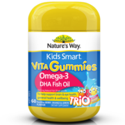 Nature’s Way澳萃维|佳思敏 DHA儿童深海鱼油软糖 60粒/瓶 Omega-3  呵护眼脑发育 澳洲进口 2岁以上