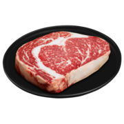 华牧鲜 进口谷饲原切眼肉牛排200g/份 雪花牛肉 进口冷冻生鲜
