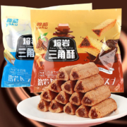 京喜特价APP、需抢券：雅酷 熔岩三角酥 牛奶+巧克力 158g 共2袋