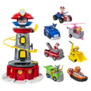 汪汪队立大功（PAW PATROL）玩具车套装狗狗巡逻队玩具男童仿真玩具模型 大号瞭望塔+5辆救援车