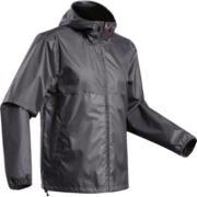 迪卡侬（DECATHLON）户外雨披外套男便携徒步登山骑行可收纳夹克QUMM NH100 石墨灰 XS