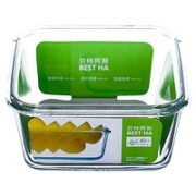 食物锁鲜利器！Best Ha 贝特阿斯 RLF-1000 正方形保鲜盒 1L 绿色