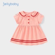 Jellybaby 杰里贝比 2023夏款女童甜美海军风连衣裙（80~130码）