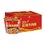 统一 方便面 来一桶 红烧牛肉味 12桶 整箱装