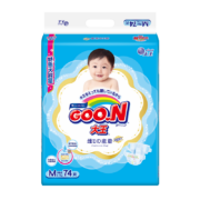 京东百亿补贴：大王GOO.N 维E纸尿裤 M74片(6-11kg)