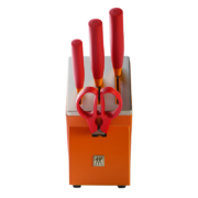 PLUS会员：ZWILLING 双立人 Now S系列 刀具套装 5件套 石榴红