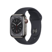 PLUS会员：Apple 苹果 Watch Series 8 智能手表GPS款45毫米午夜色铝金属表壳